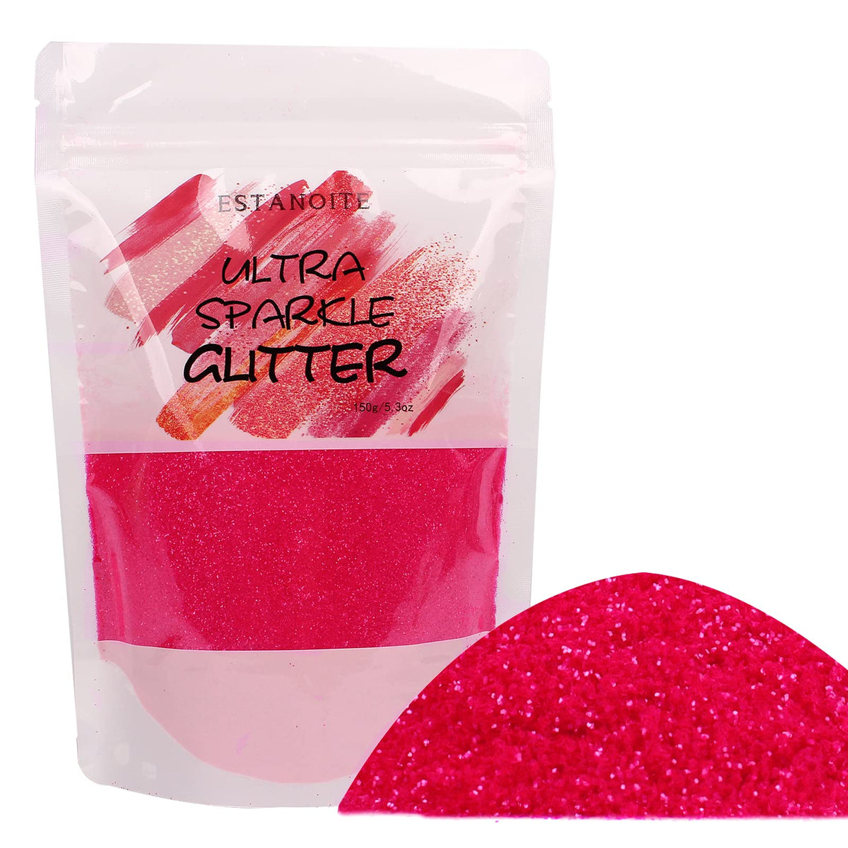 Estanoite 150g Holographic Extra Fine Glitter - Bubblegum for Resin, Makeup, Nail Art & Crafts