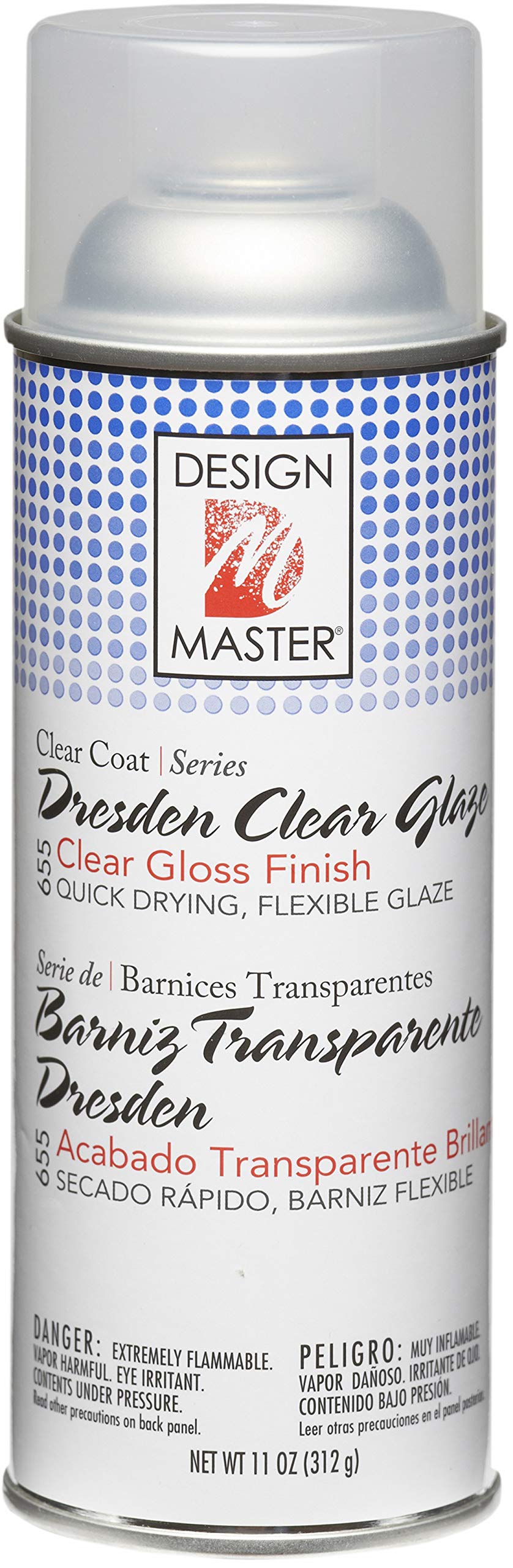 Design Master Clear Glaze 11-Ounce Aerosol Spray - Surface Treatment for Crafts and Decor