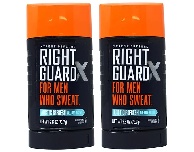 Right Guard Xtreme Defense 5 Arctic Refresh Antiperspirant Solid Twin Pack, 2.6 Oz Each