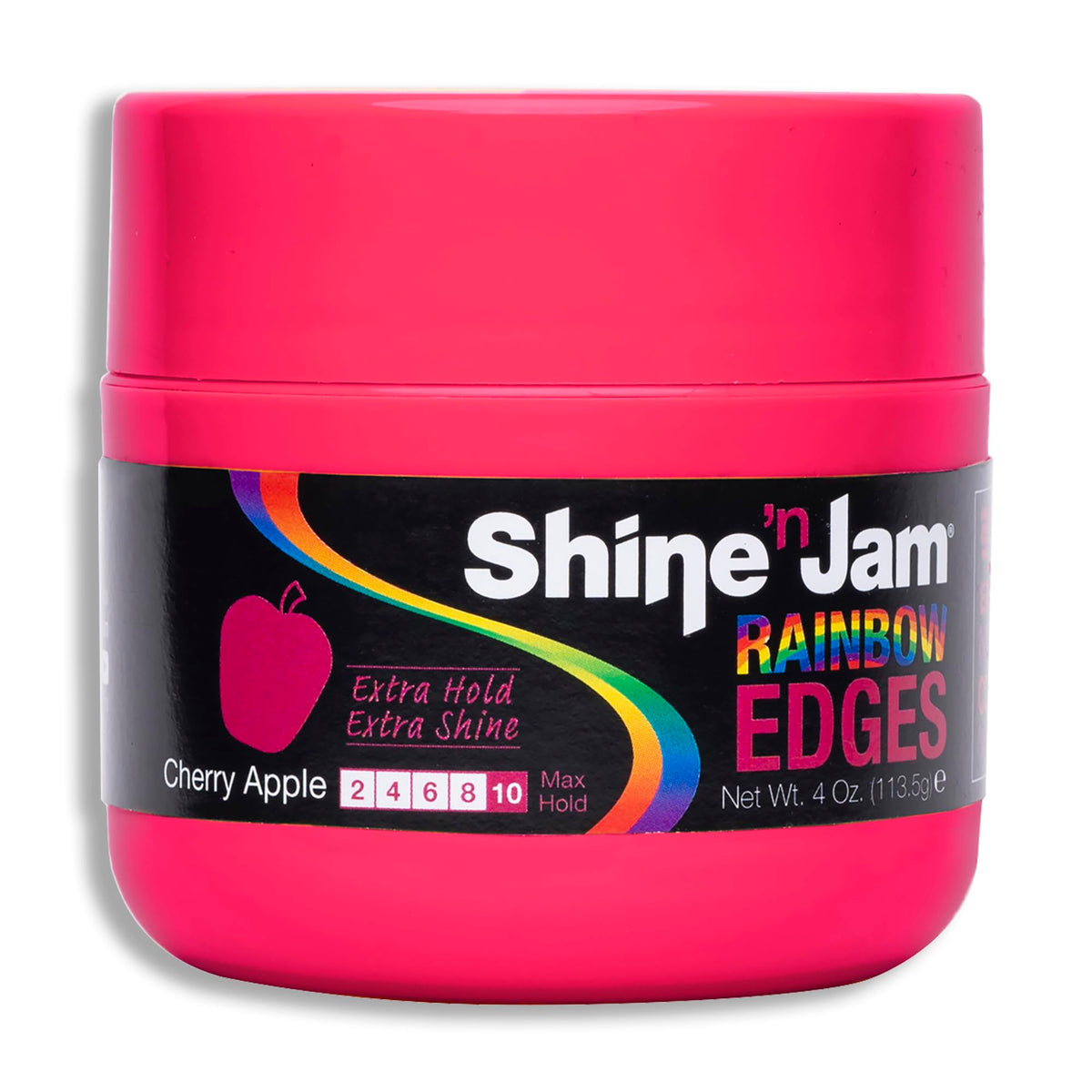 Shine 'N Jam Strong Hold Curly Hair Gel - Cherry Apple, 4 Oz - Silk Protein Styling Gel