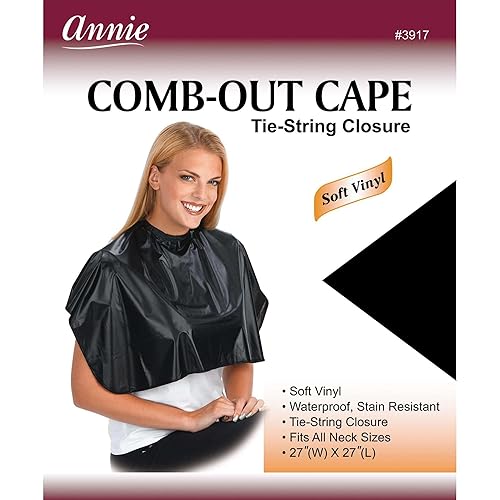 Annie Multicolored Comb-Out Cape With Tie String Closure - 1 Fl Oz Nylon