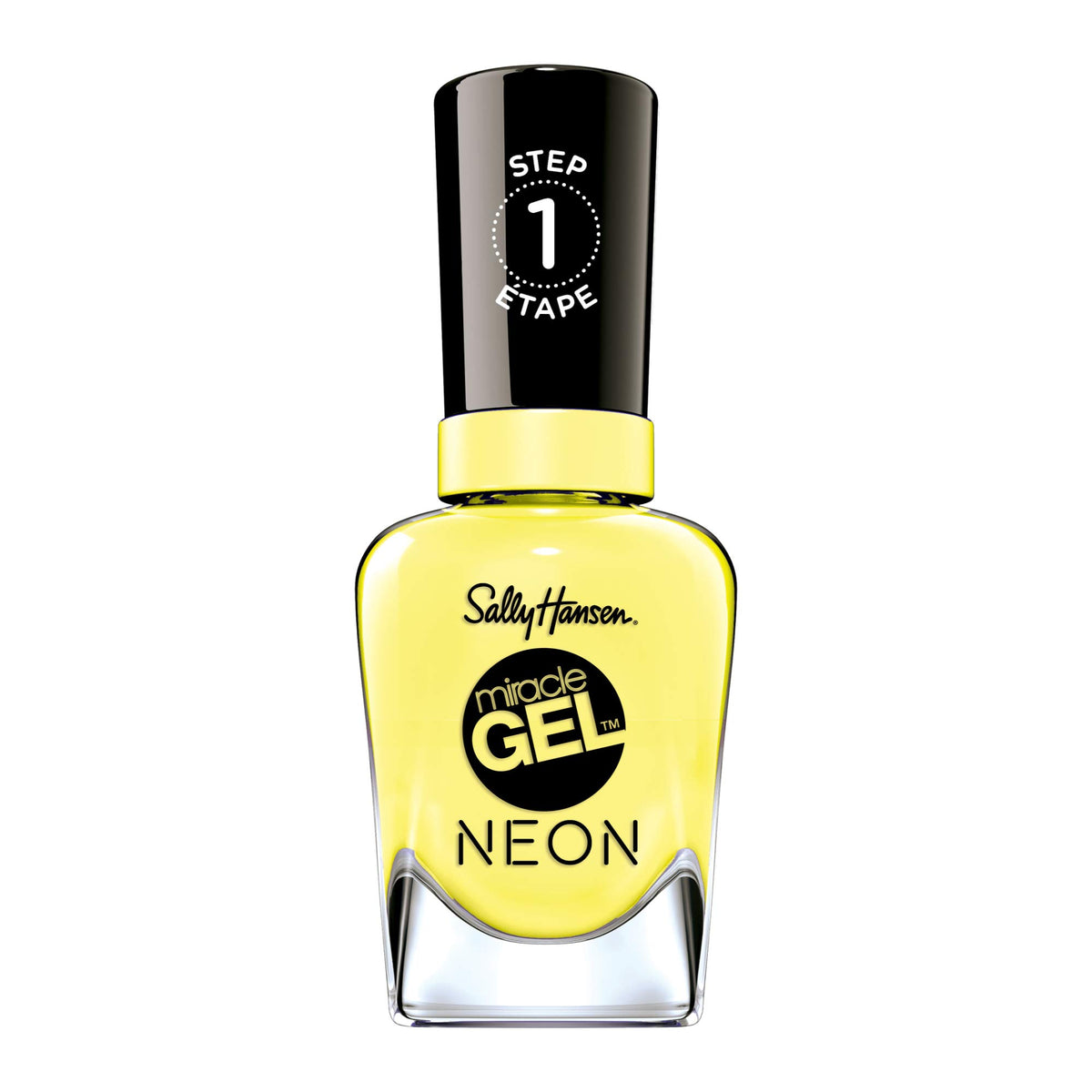 Sally Hansen Miracle Gel Lemonchillo - Long Lasting Neon Yellow Nail Polish, 0.5 Fl Oz