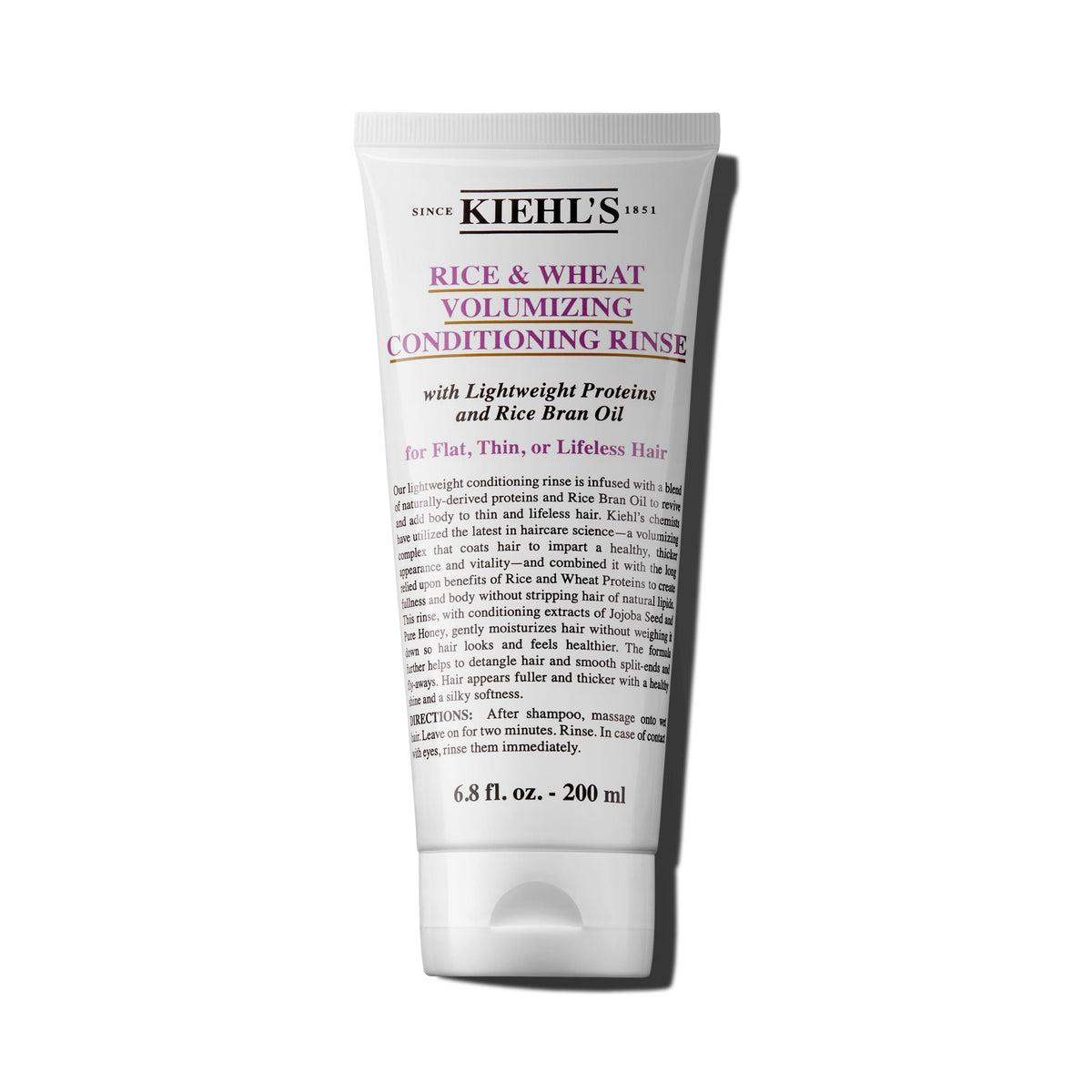 Kiehl'S Rice And Wheat Conditioning Rinse, Volumizing Hair Conditioner For Thin Hair, 6.8 Fl Oz