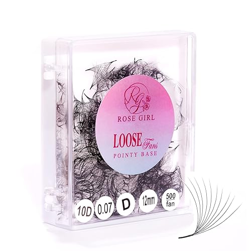 Rose Girl 10D Volume Eyelashes - Handmade, Natural Look, 16Mm Length, Cc Curl, Korean Pbt