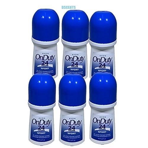 Avon On Duty 24 Hour Sport Antiperspirant Deodorant, 2.6 Fl. Oz, Pack Of 6