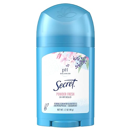 Secret Anti-Perspirant Deodorant, Wide Solid Powder Fresh, 1.7 Oz, Pack Of 3 - Blue