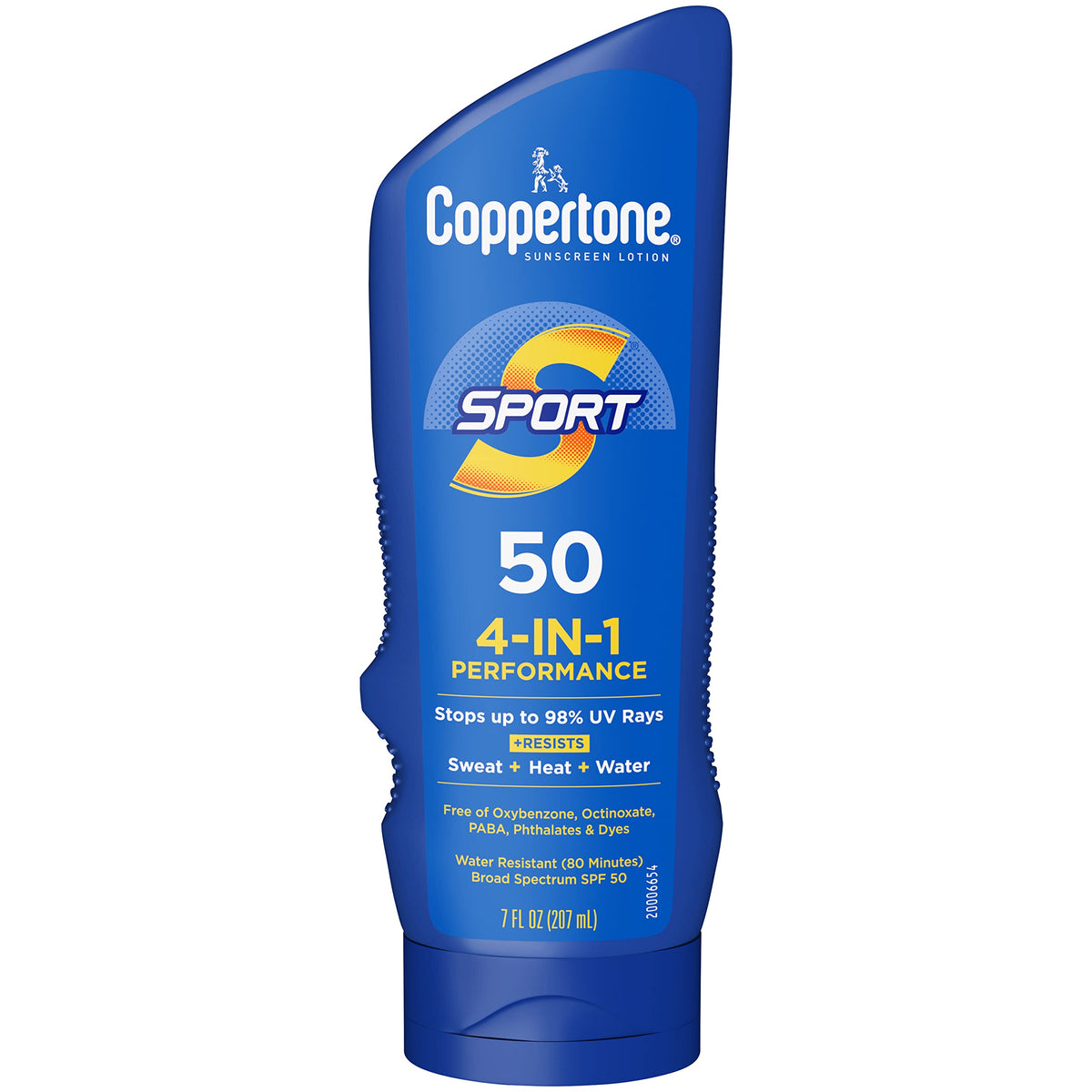 Coppertone Sport Sunscreen Spf 50 Lotion, Water Resistant, 7 Fl Oz - Body Sunscreen