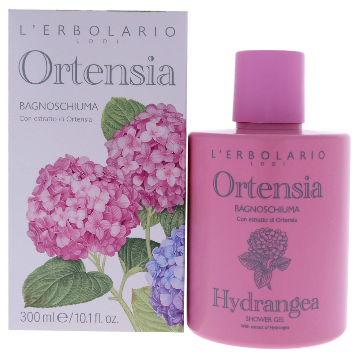 LErbolario Hydrangea Shower Gel  Floral  Powdery Scent  Offers Good Protective Action For The Skin  Gently Cleansing While M