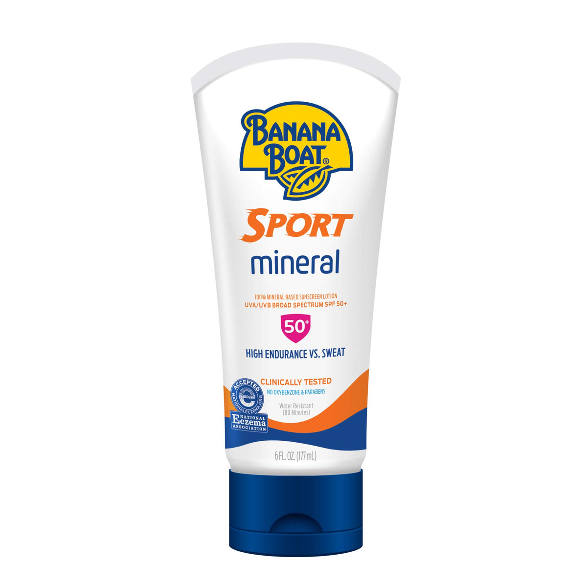 Banana Boat Sport Mineral Sunscreen Lotion Spf 50, Oxybenzone Free, 6Oz