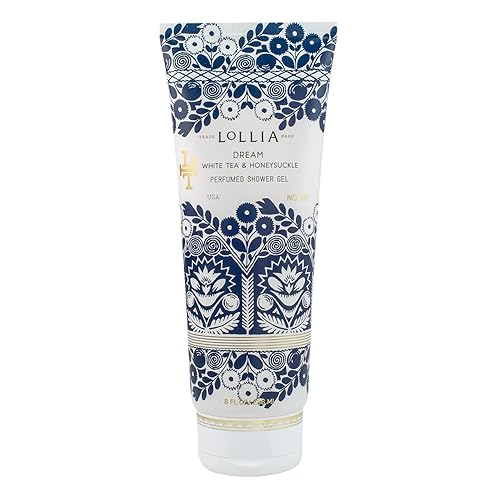 Lollia Dream Shower Gel - White Tea & Honeysuckle, 8 Fl. Oz. Moisturizing Body Wash For Women