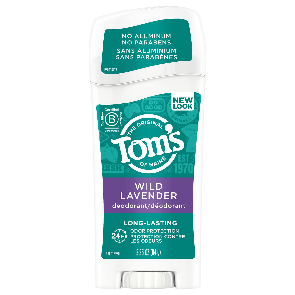 Tom's of Maine Aluminum-Free Natural Deodorant for Women, Wild Lavender, 2.25 oz