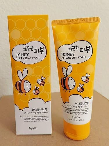 Esfolio Honey Cleansing Foam – Hydrating Face Wash For Dry & Sensitive Skin – 3 Pack