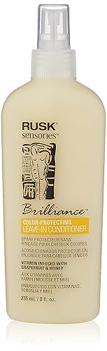 Rusk Sensories Brilliance Leave-In Cream Conditioner, 8 Fl. Oz, Color Protecting, Moisture Balance