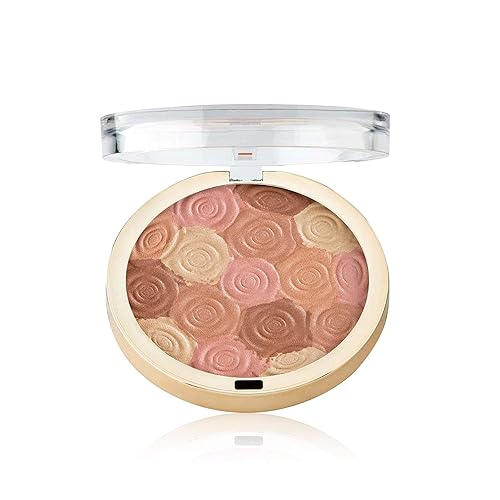 Milani Illuminating Face Powder, Hermosa Rose - 0.35Oz Highlighter, Blush & Bronzer Compact