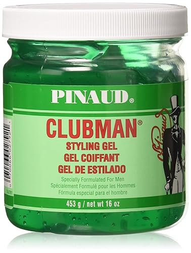 Pinaud Clubman Hair Styling Gel - Original 16 Oz, Pack Of 3 For Strong Hold And Style