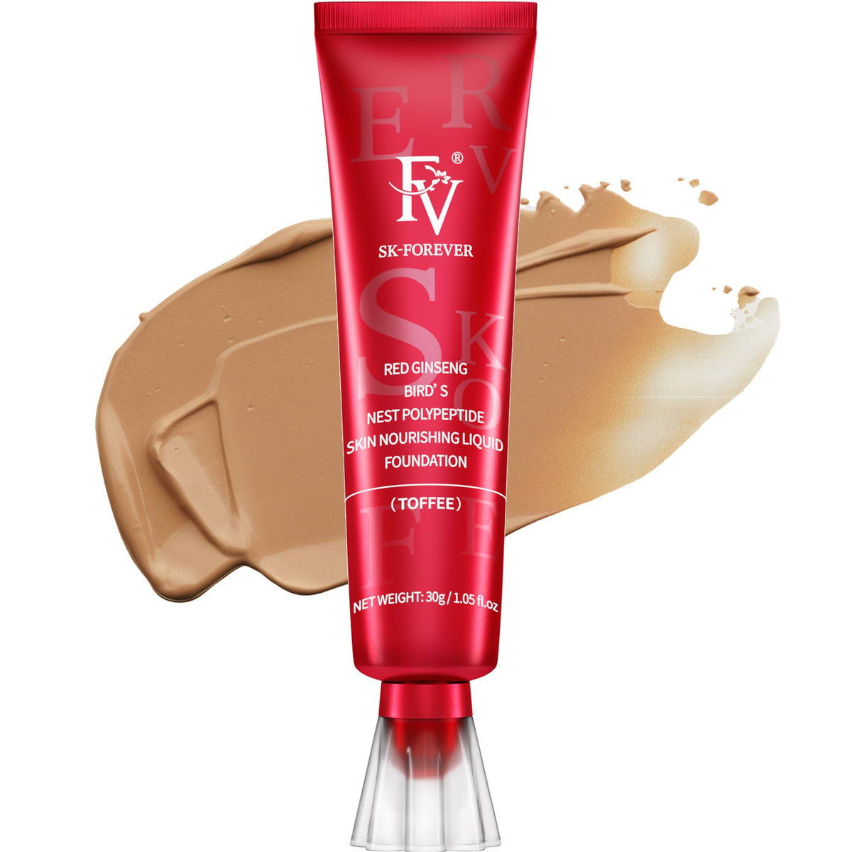 Fv Waterproof Foundation - Oil-Control, Long Lasting, Matte Finish, Toffee, 30G For Oily Skin