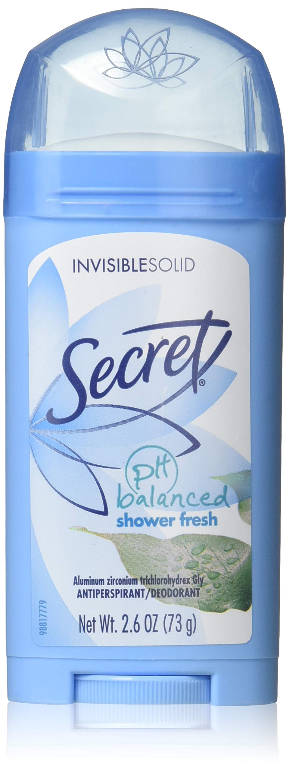 Secret Solid Invisible Shower Fresh Deodorant, 2.6Oz, Pack Of 5