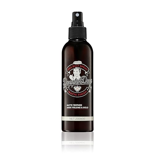 Dapper Dan Sea Salt Spray for Men, Texturizing Hair Spray, Matte Finish, Sandalwood Scent, 200ml