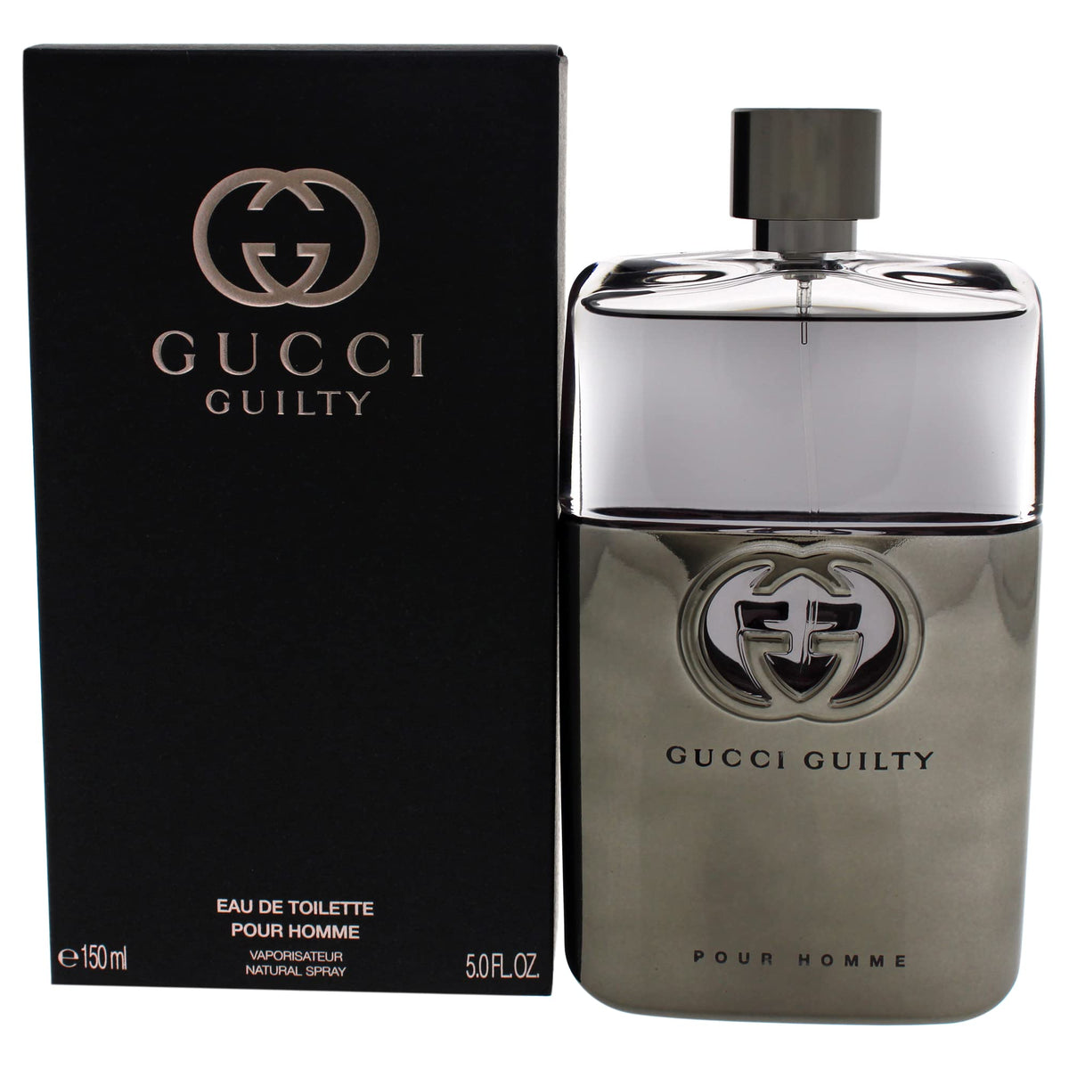 Gucci Guilty Eau Pour Homme 5 oz Eau de Toilette Spray for Men - White Fragrance