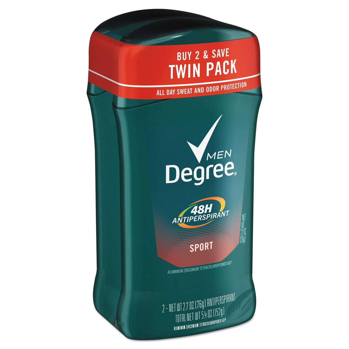 Degree Men Antiperspirant Sport 2.7 Oz, 2 Pack - Dry Protection, Pack Of 6, Blue