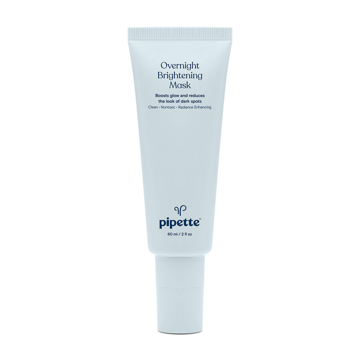 Pipette Overnight Brightening Exfoliating Mask - Vegan Face Exfoliator With Squalane & Hyaluronic Acid, 2