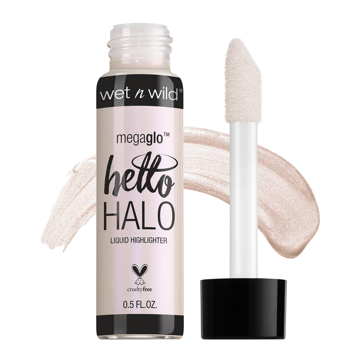 Wet N Wild Megaglo Hello Halo Liquid Highlighter, Halographic Shimmer, 0.5 Oz