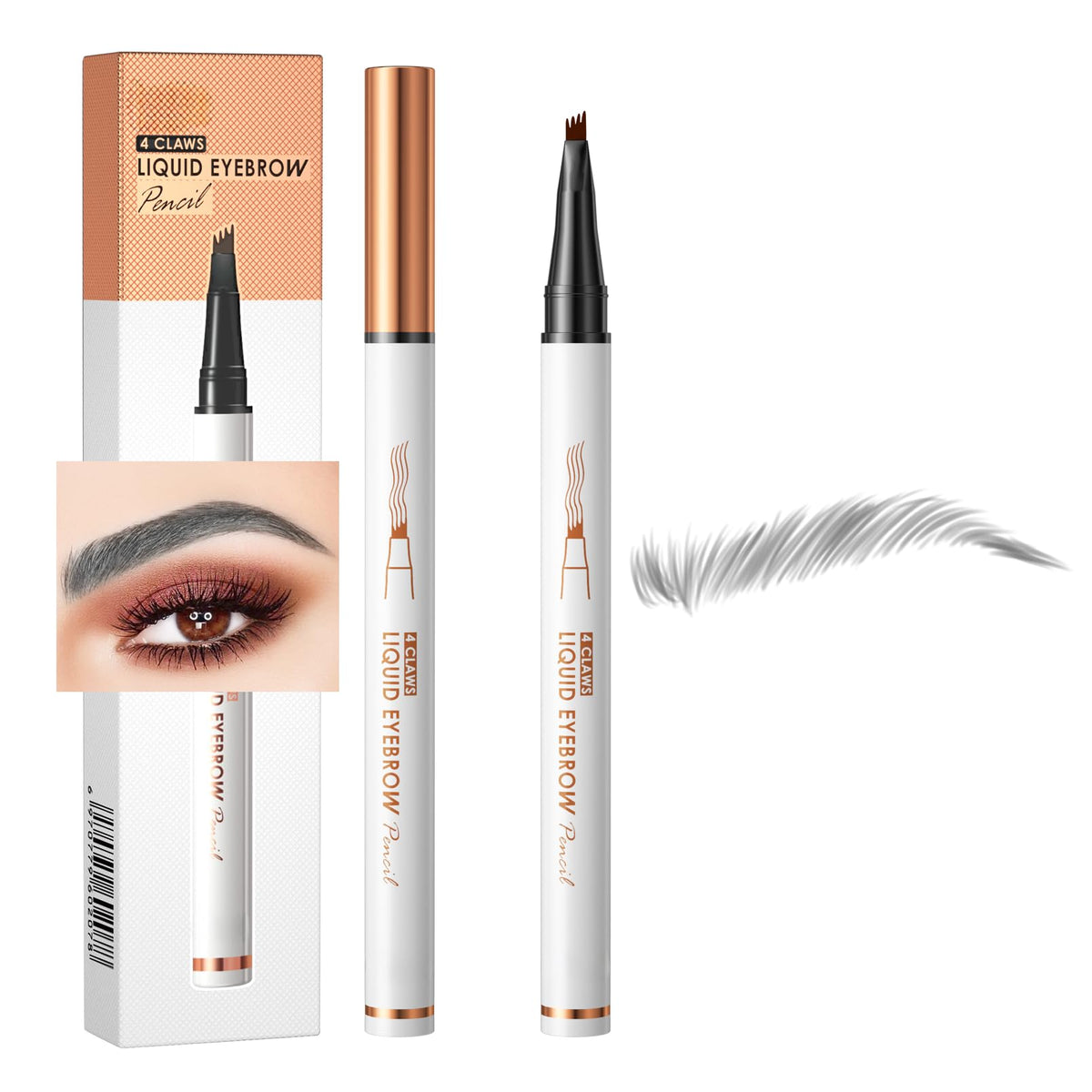 Yulinlon Q707 Grey Waterproof Brow Pen – Long-Lasting, Precise, Easy To Use Eyebrow Pencil