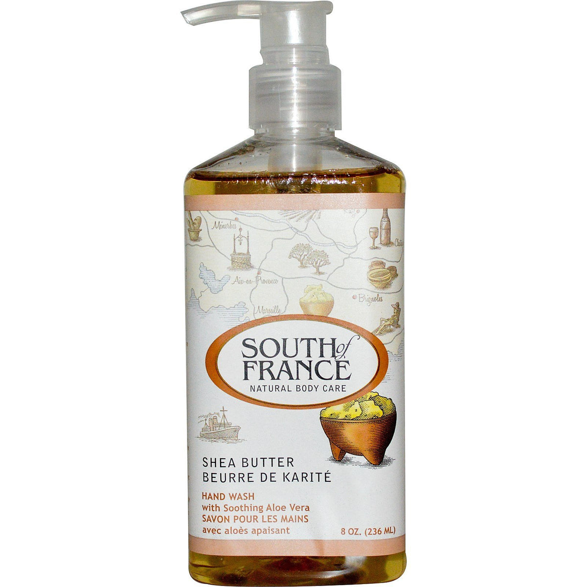 South Of France Shea Butter Hand Wash With Aloe Vera, 8 Oz - Pack Of 2