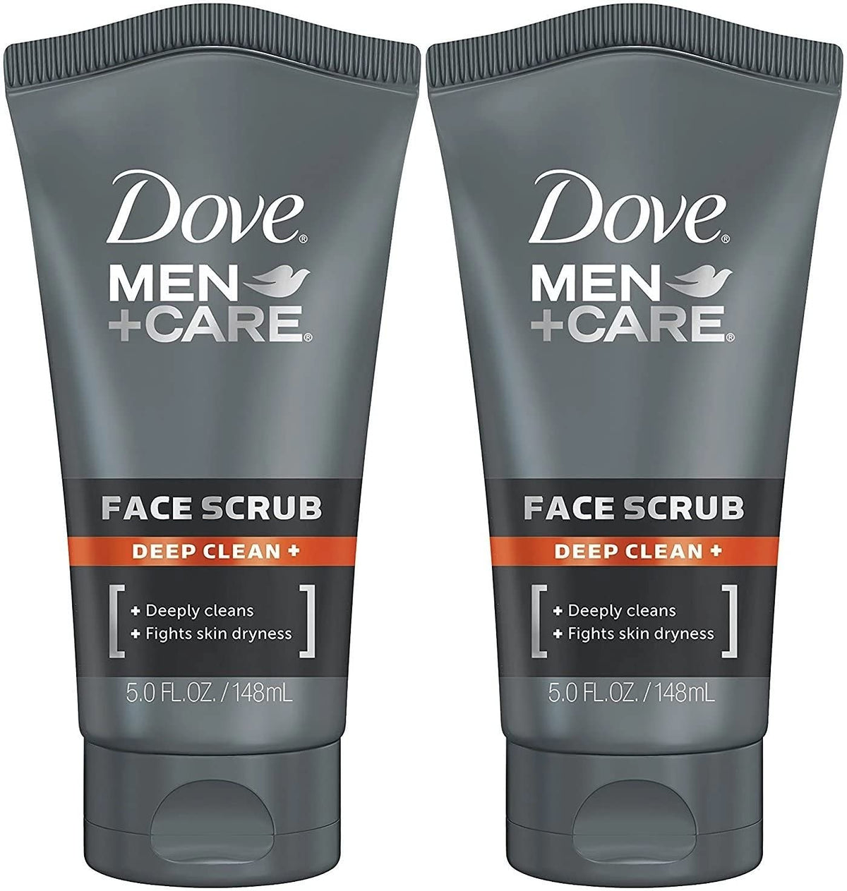 Dove Men+Care Deep Clean Face Scrub, 5 Oz, Pack Of 2 - Exfoliating & Refreshing Skin Care