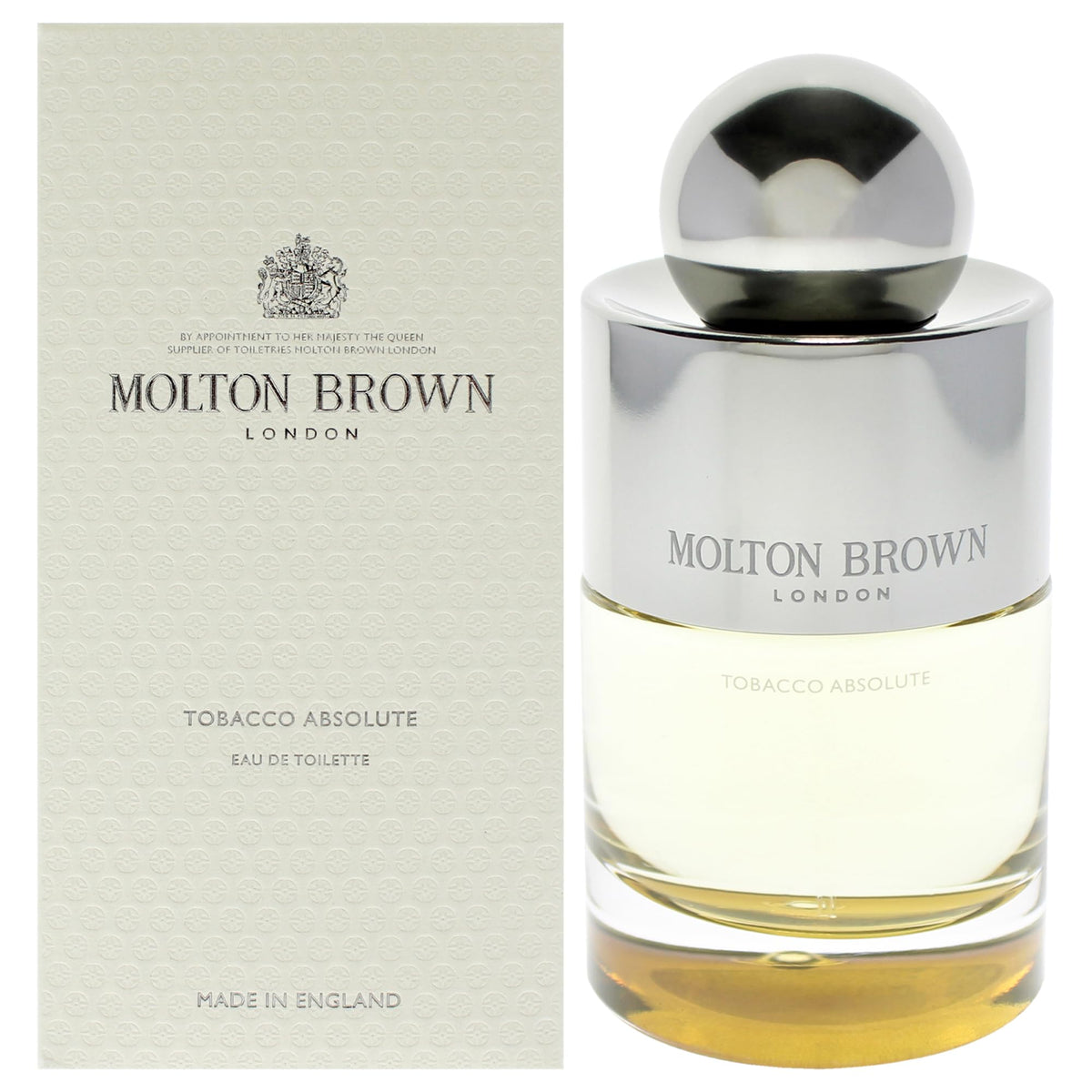 Molton Brown Tobacco Absolute Eau de Toilette, 3.3 Fl Oz - Luxury Men's Fragrance, Warm Tobacco Scent, Signature Perfume