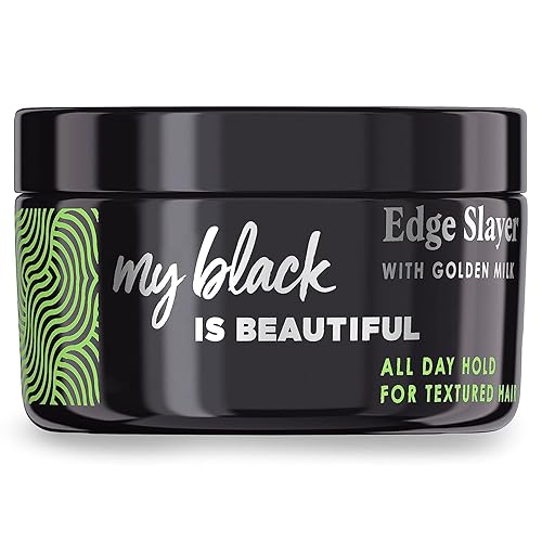 My Black Is Beautiful Golden Milk Edge Slayer, 2.6 Fl Oz - Flake-Free Edge Control For Curly Hair