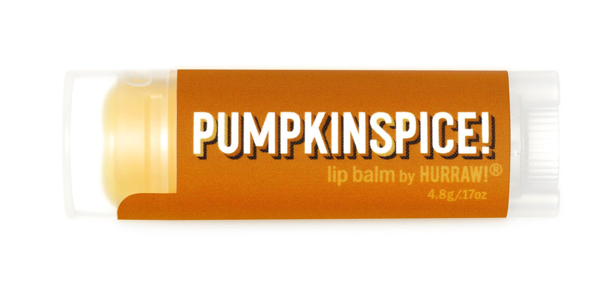 Hurraw! Pumpkin Spice Lip Balm - Organic, Vegan, Cruelty-Free, 0.17 Oz, Natural Ingredients