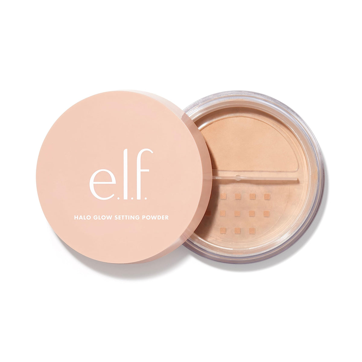 E.L.F. Halo Glow Setting Powder, Medium, Silky, Blurring, 0.24 Oz - Semi-Matte Finish