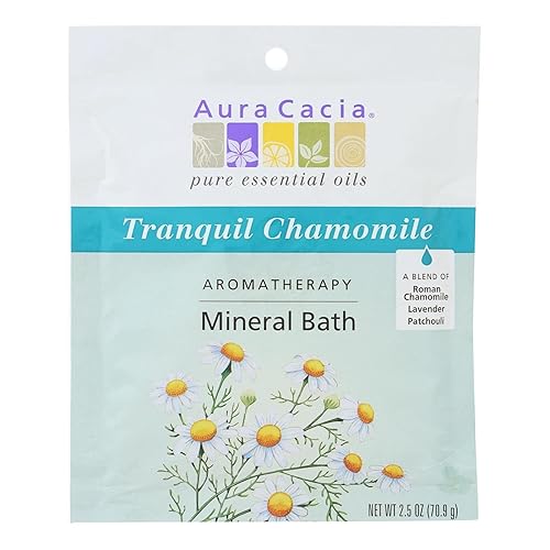 Aura Cacia Tranquility Aromatherapy Mineral Bath, 2.5 Oz, Pack Of 6, Blue