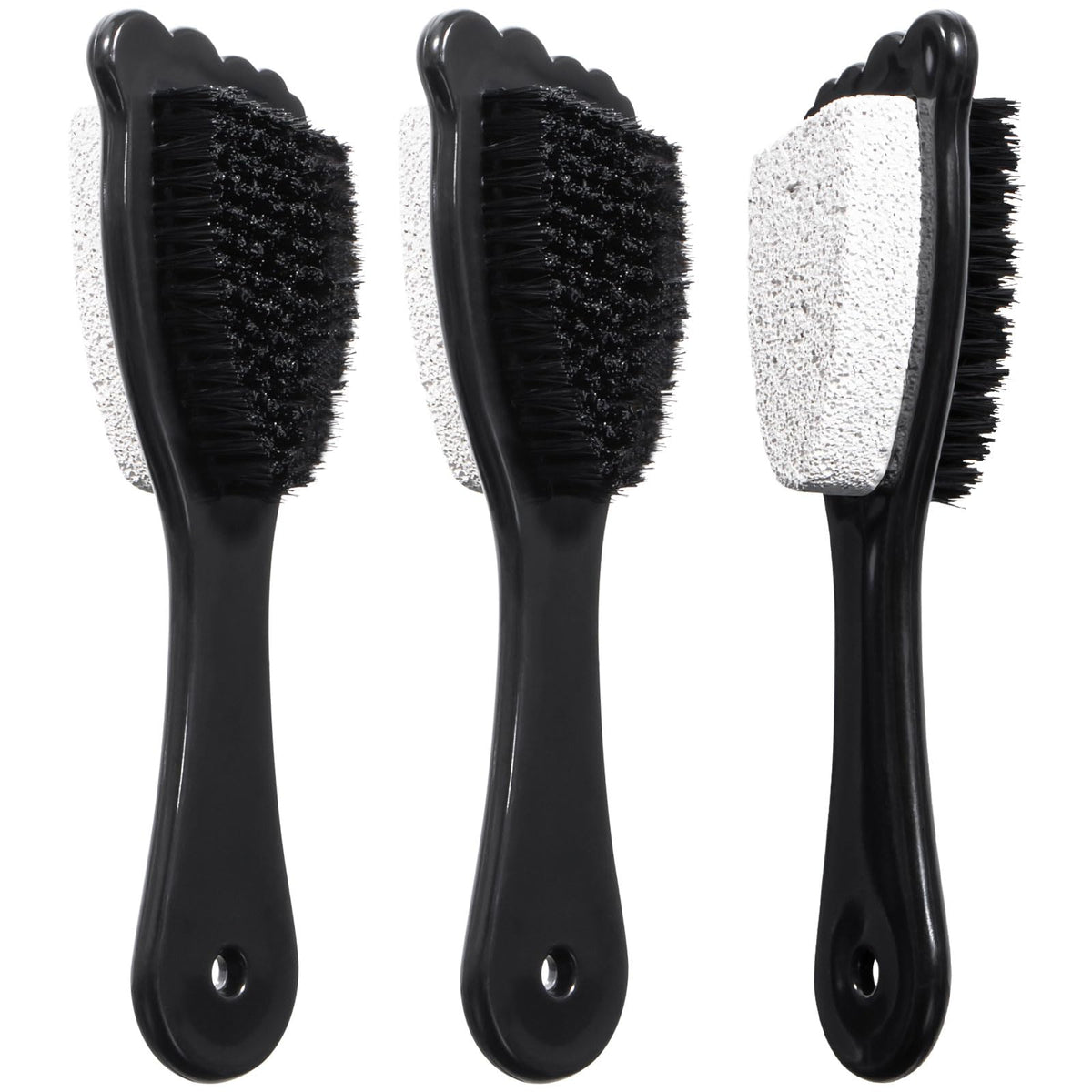 Beomeen 3 Pcs Foot Brush & Pumice Stone Set - Deep Cleansing & Exfoliation For Smooth Skin