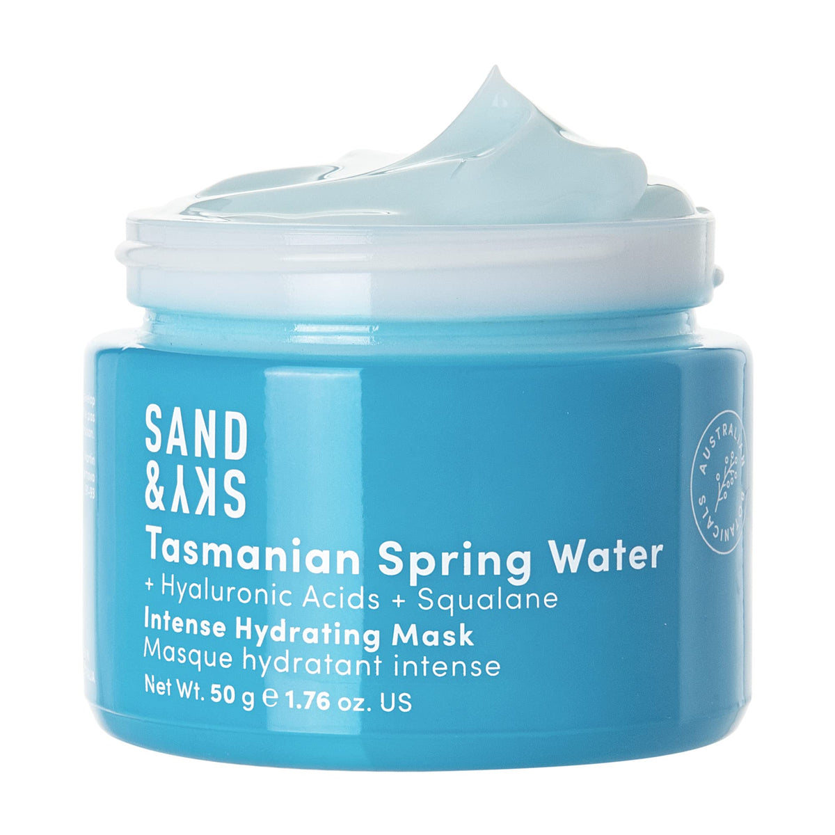 Sand & Sky Hydrating Mask With Hyaluronic Acid - Soothes Redness For Dry Sensitive Skin, 2 Oz