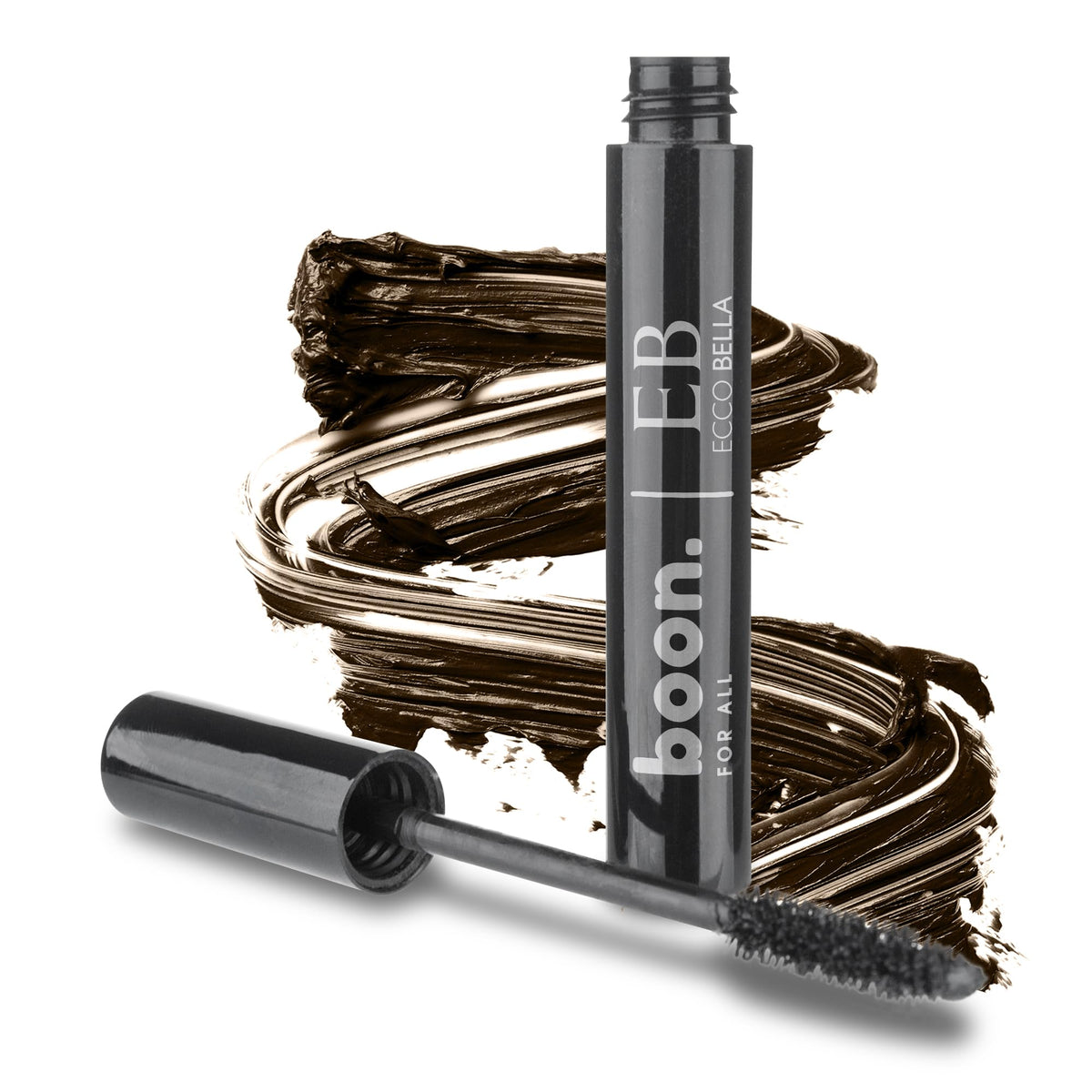 Ecco Bella Brown Vegan Mascara - Long Lasting, Water Resistant, Organic, Cruelty-Free, 0.38 Fl Oz