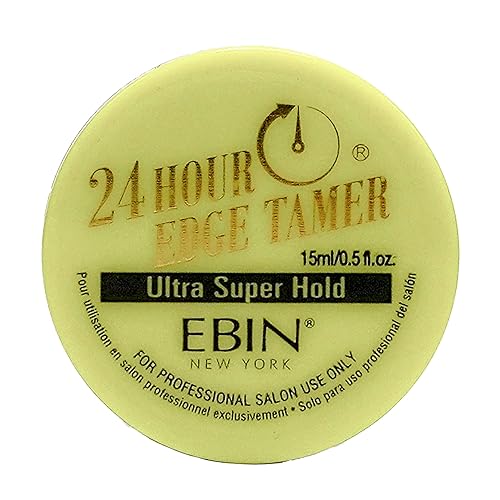 EBIN NEW YORK Edge Tamer Gel 24 Hour Hold, No Flaking, Argan & Castor Oil, 0.5