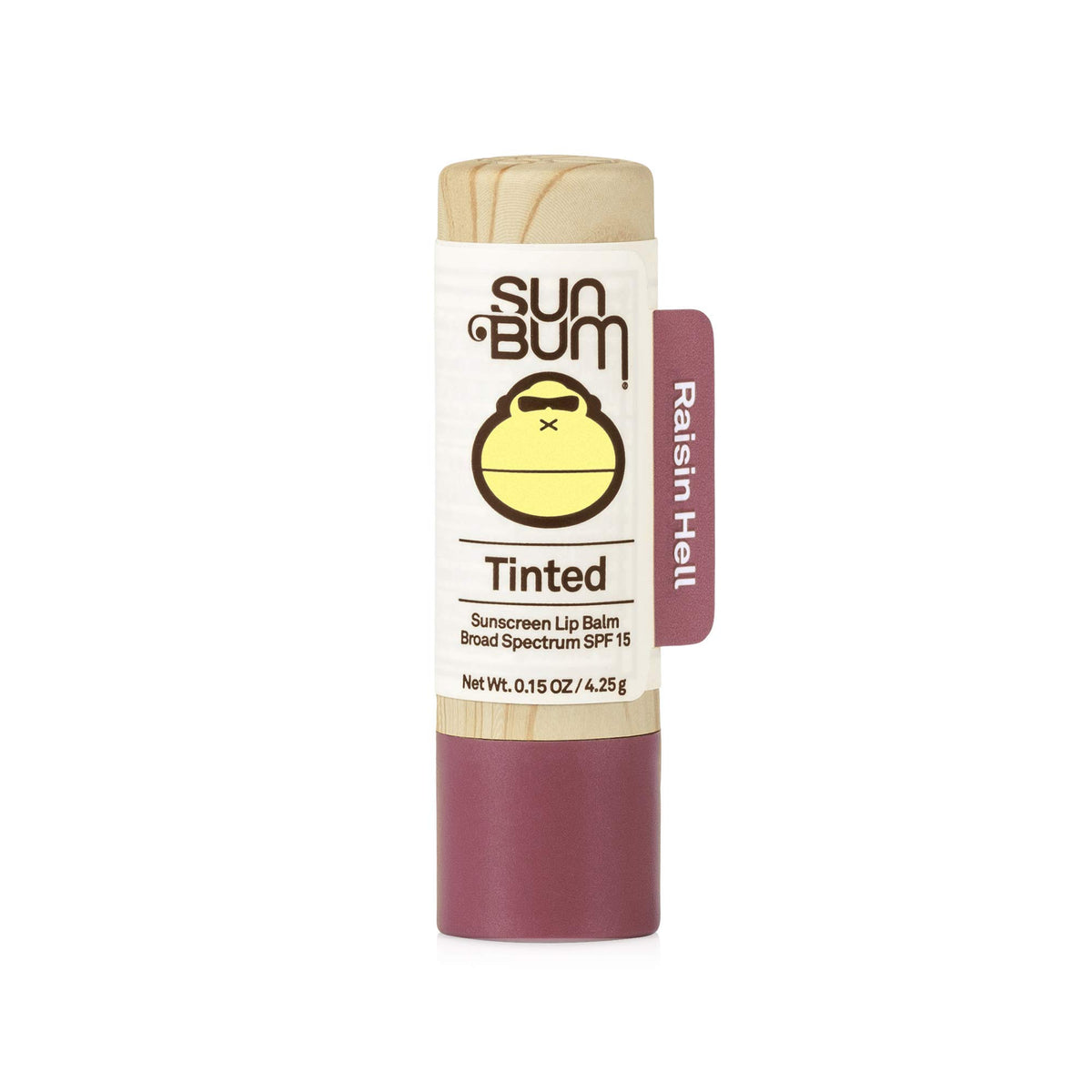 Sun Bum Tinted Lip Balm Raisin Hell | Spf 15 | Paraben & Oxybenzone Free | 0.15 Oz