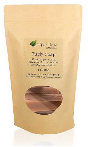 Aspen Kay Naturals Fugly Soap - 1 Lb Natural & Organic Turmeric Soap Mix, Ends & Chunks