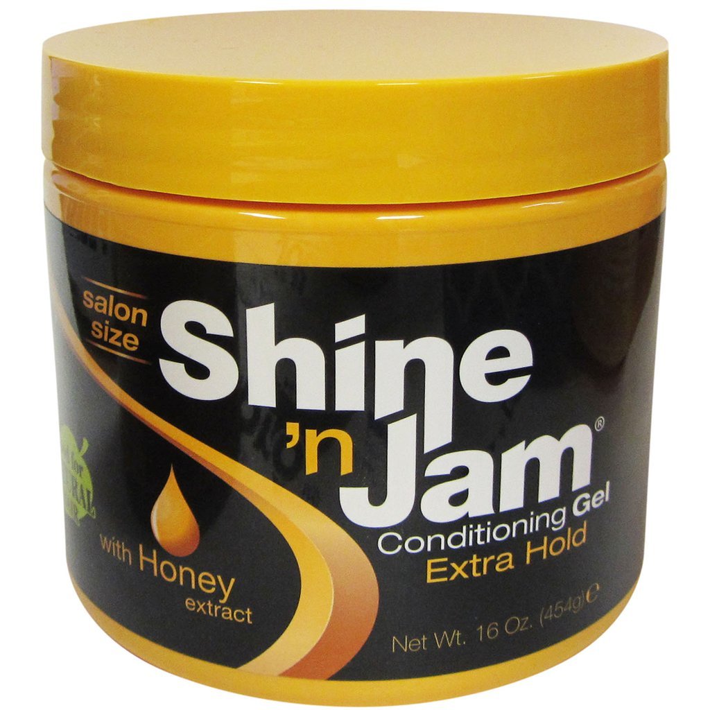 Shine 'N Jam Extra Hold Conditioning Gel For Braids, Twists & Frizz Control, 1 Lb