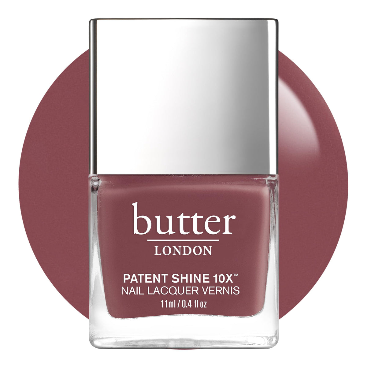 Butter London Patent Shine 10X Nail Lacquer, Toff - Gel-Like, Chip-Resistant, 10-Free