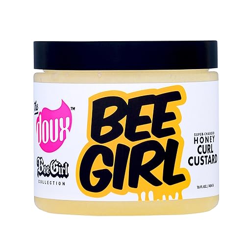 The Doux Bee Girl Honey Curl Custard - Aloe & Keratin Curl Defining Cream, 6 Pack, 2.67 Oz