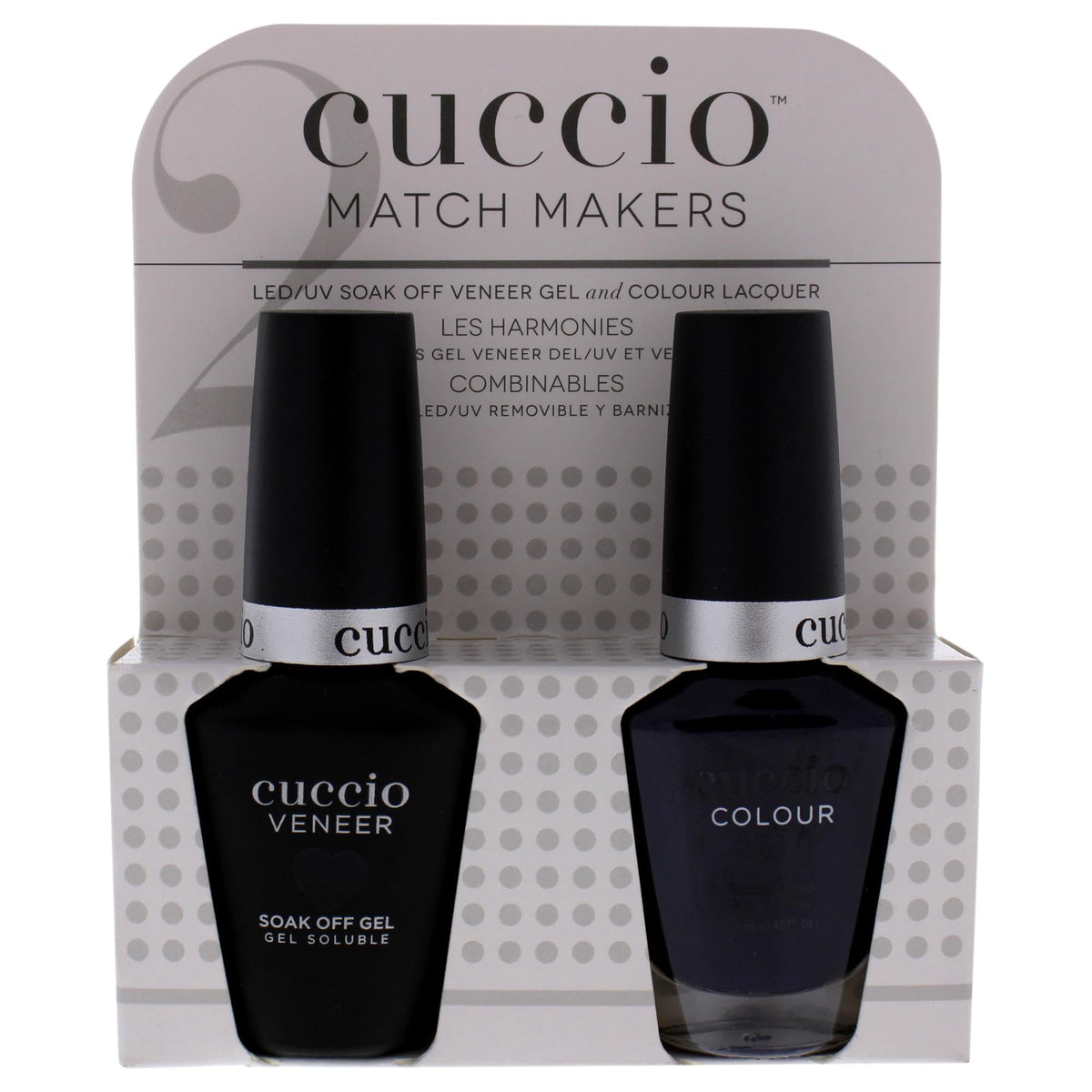 Cuccio Matchmaker Nail Lacquer & Gel Polish, Quilty As Charged! - 2 Count, Long Lasting, High Shine