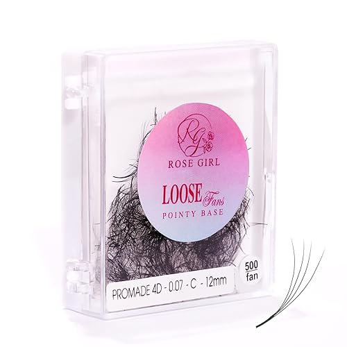 ROSE GIRL 4D CC Curl 14mm Handmade Volume Eyelashes - Natural Look, 0.03~0.