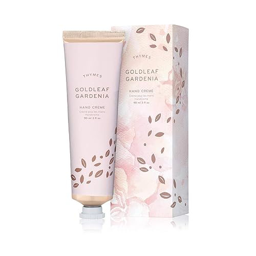 Thymes Goldleaf Gardenia Hand Crème - Deeply Moisturizing Floral Cream For Women, 3 Oz