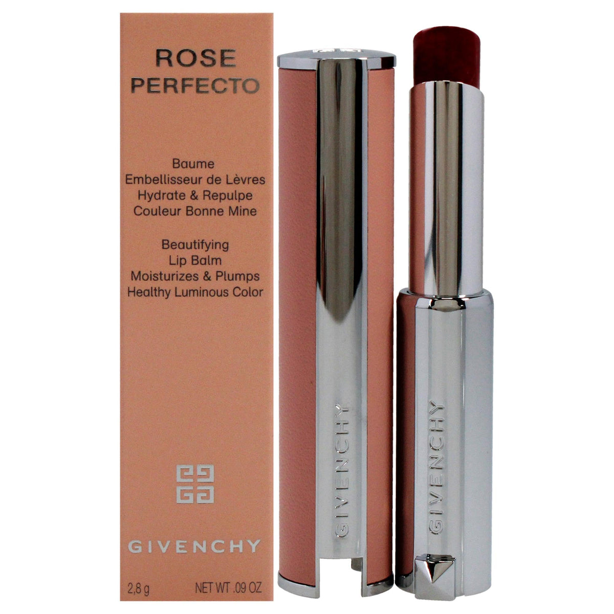 Givenchy Rose Perfecto Plumping Lip Balm N37 Rouge Graine - Cranberry 0.09 Oz For Women