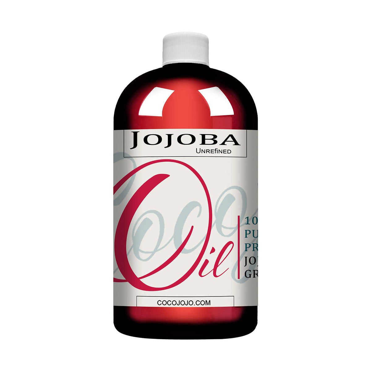 Cocojojo 100% Pure Cold Pressed Jojoba Oil - 16 Oz Natural Moisturizer For Face & Hair