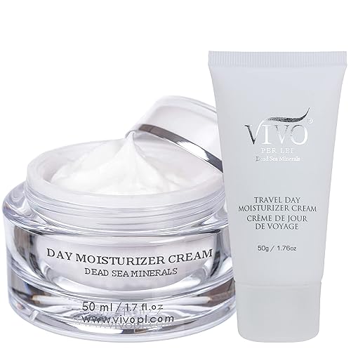 Vivo Day Cream - Dead Sea Moisturizer For Dull, Dry Skin - Hydrating Shea Butter Cream, 3.4 Fl