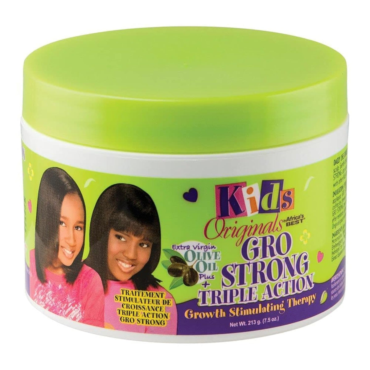 Africas Best Kids Orig Gro Strong Therapy 7.5Oz Hair Cream For Stronger, Healthier Hair